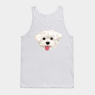 Maru the Maltese (face only) Tank Top